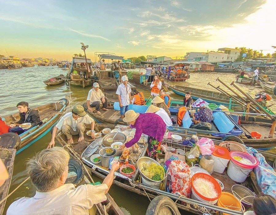 đi chợ nổi Cái Răng