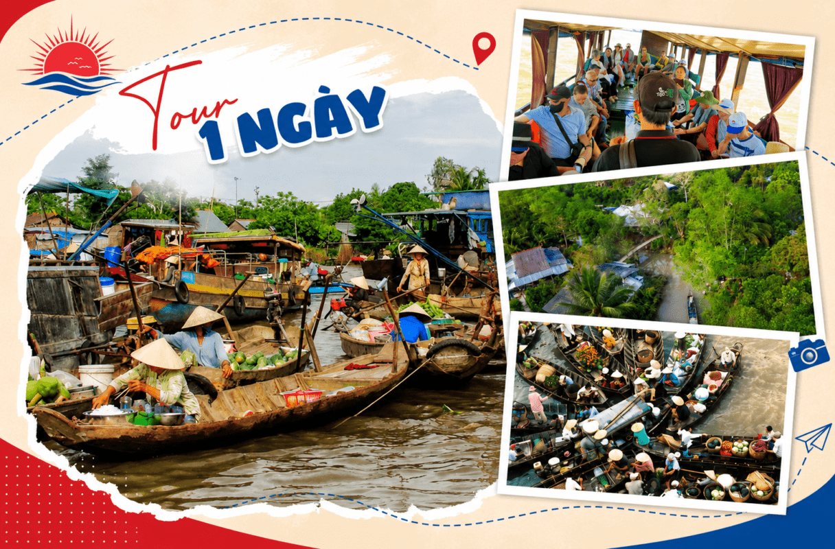 Tour Tham Quan Chợ Nổi Cái Bè – Cù Lao Tân Phong – Vườn Trái Cây 1 Ngày