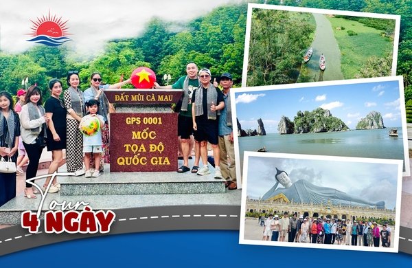 Tour Cà Mau 03: SGN – Đồng Tháp – Châu Đốc – Rừng Trà Sư – Hà Tiên – Cà Mau – Bạc Liêu – Sóc Trăng – SGN. 4N3Đ